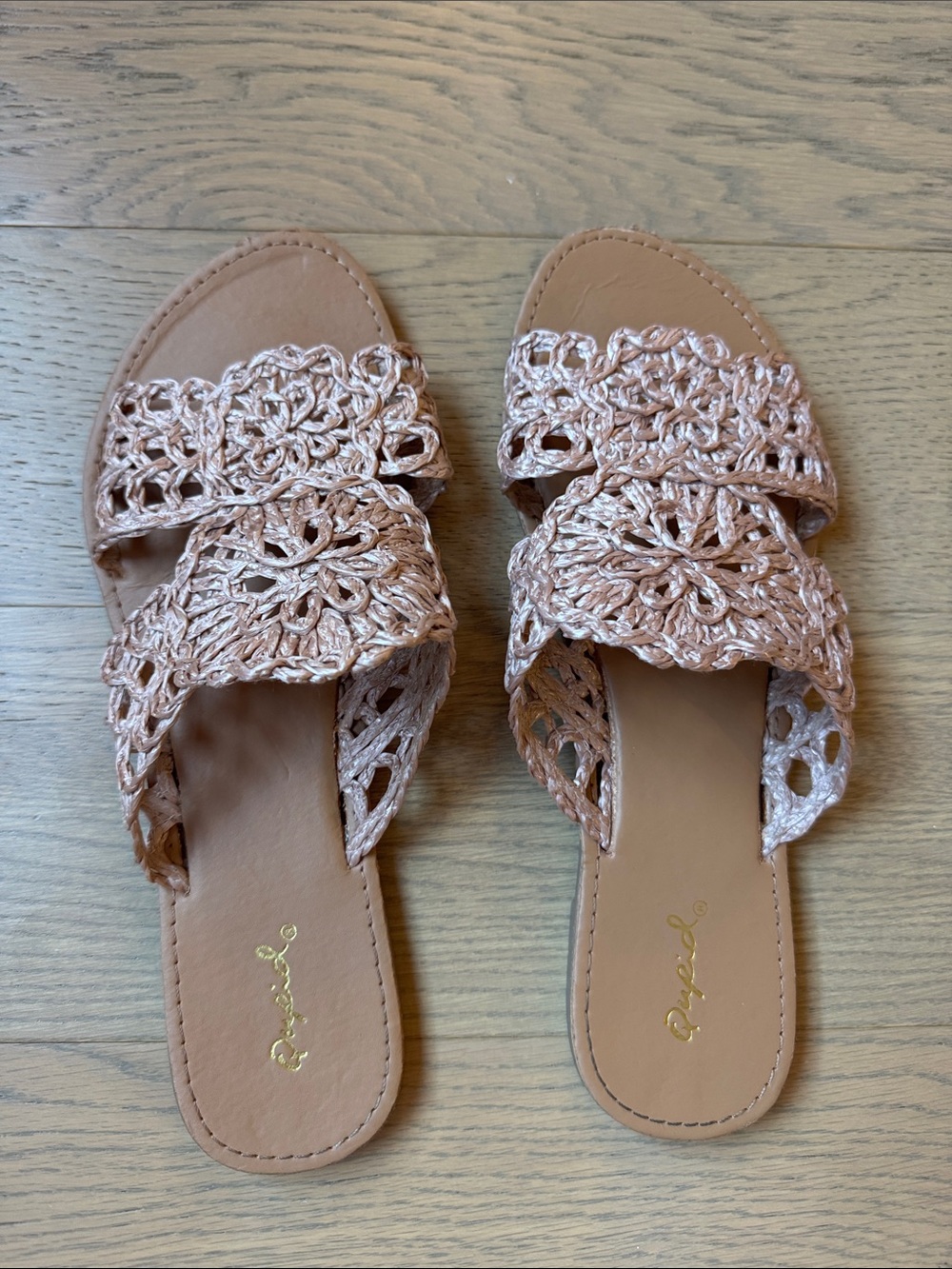 Crochet sandals
